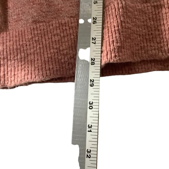 L.L.Bean Signature Turtleneck Sweater Women Size XL Cotton Linen Blend Pink - Picture 5 of 6